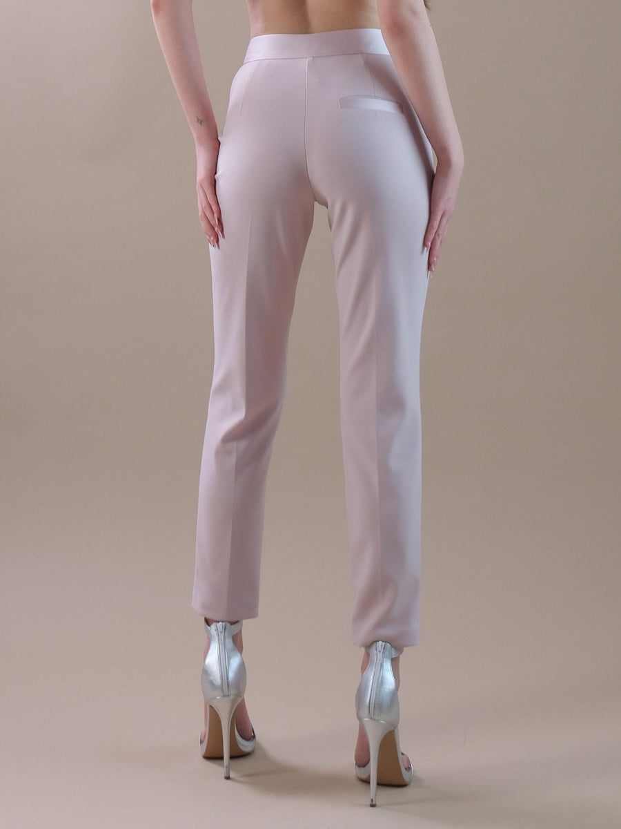 Pantaloni smoking slim-fit rosa chiaro PVN2HAW CANDY Imperial 