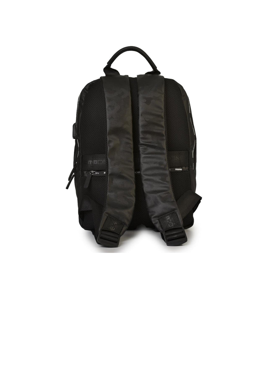 Zaino nero camouflage con logo Momo MO-01SP BLK/WHT Momo Design 