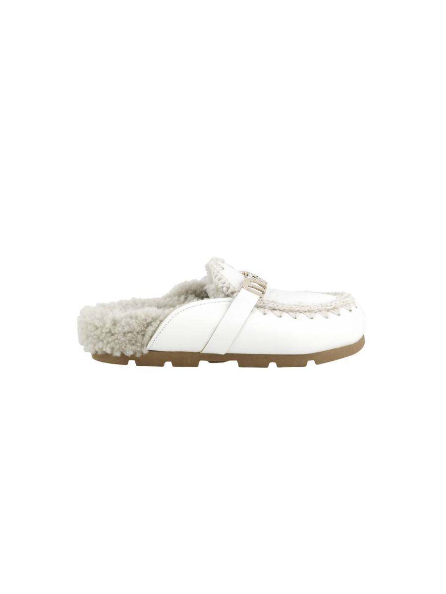 Mou "Winter Bio Slide Suede" bianco MU.FW431000C WXWHI Mou 