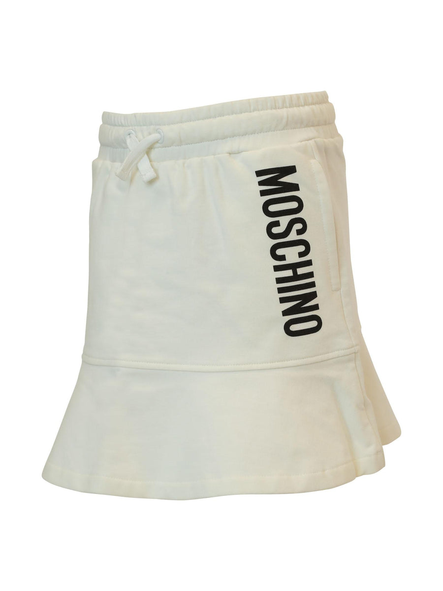 Gonna bianca con volant HDJ02ALDA26 10063 Moschino 