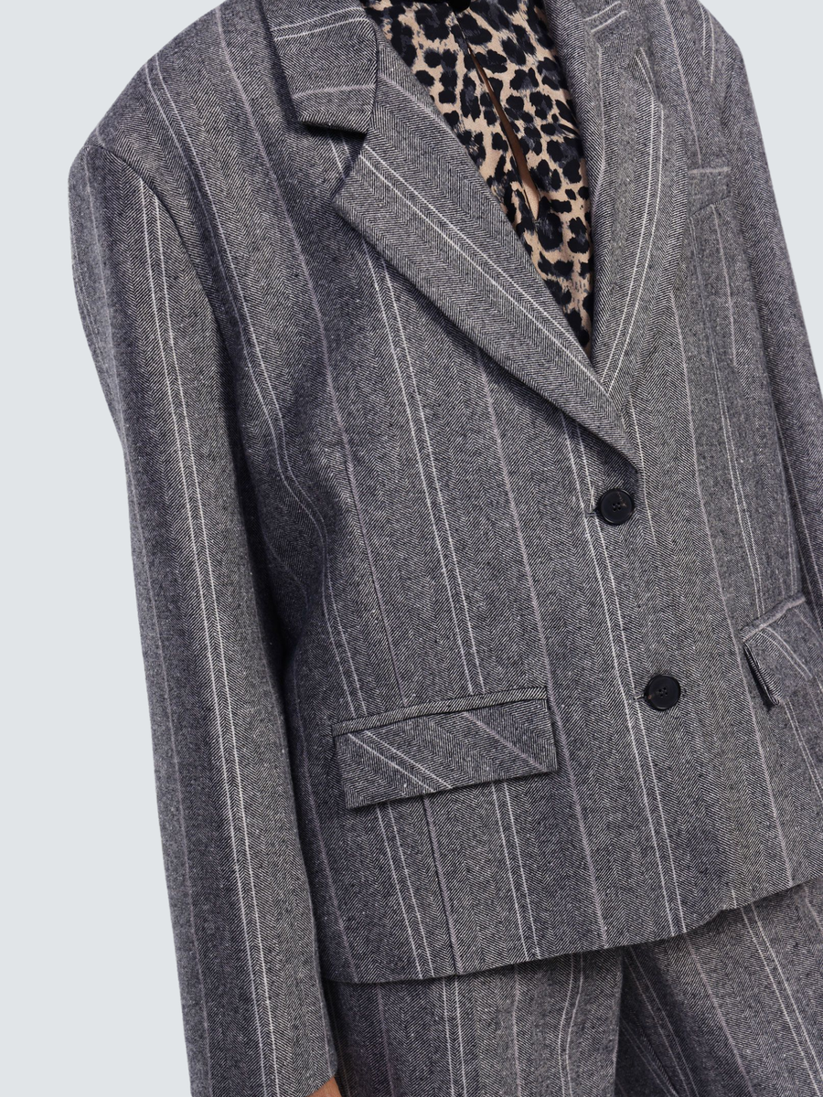 Blazer a righe Dixie grigio con bottoni JDF6YATPA UNI Dixie 