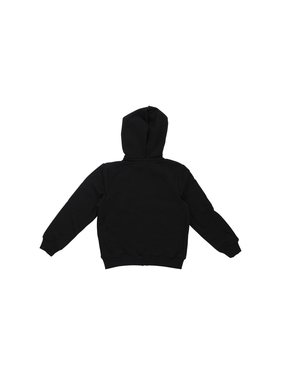 Felpa con zip Icon nera W00751 NERO Icon 