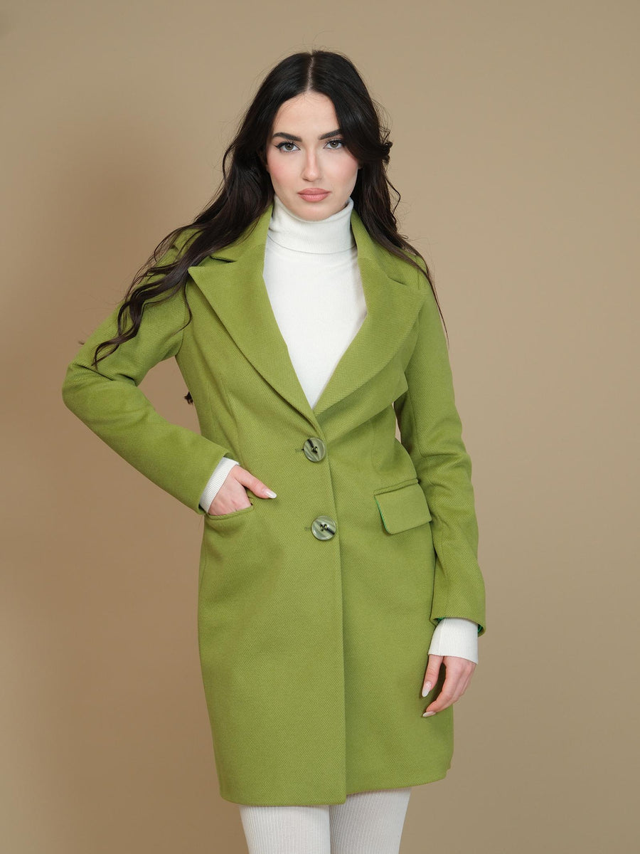 Cappotto corto monopetto Armoire Antonella verde ANTONELLA VERDE Armoire 