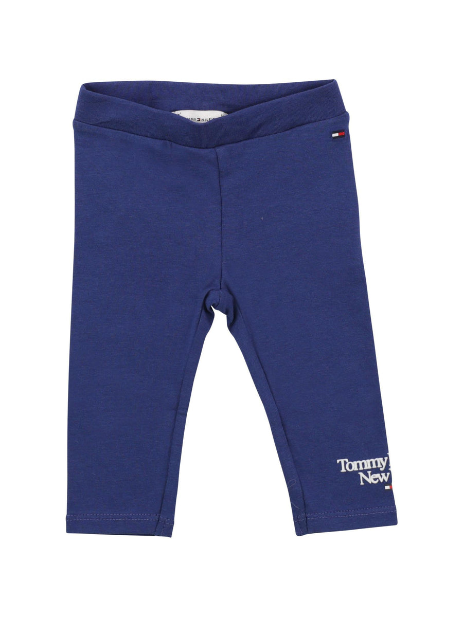 Leggings blu royal in cotone KN0KN01562 C88 Tommy Hilfiger 
