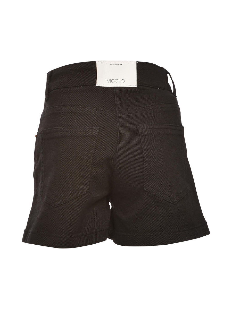 Shorts denim nero P0545 BLACK Vicolo 