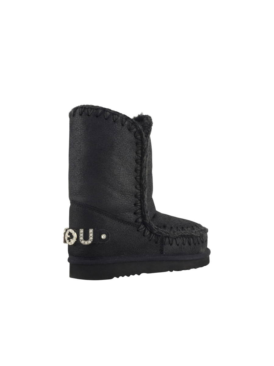 Mou " Eskimo 24- Rhinestones logo" neri MU.FW101037B CBKG Mou 