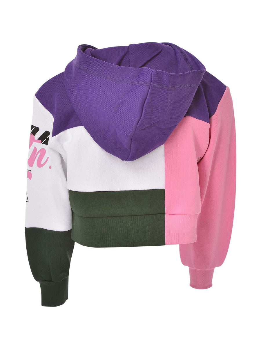 Felpa cropped multicolor DQ1110D003S DQ322 Dsquared 