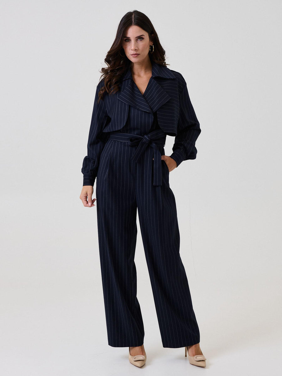 Jumpsuit "Stripe" Silence Limited bllu navy a righe TUT664 NAVY Silence Limited 