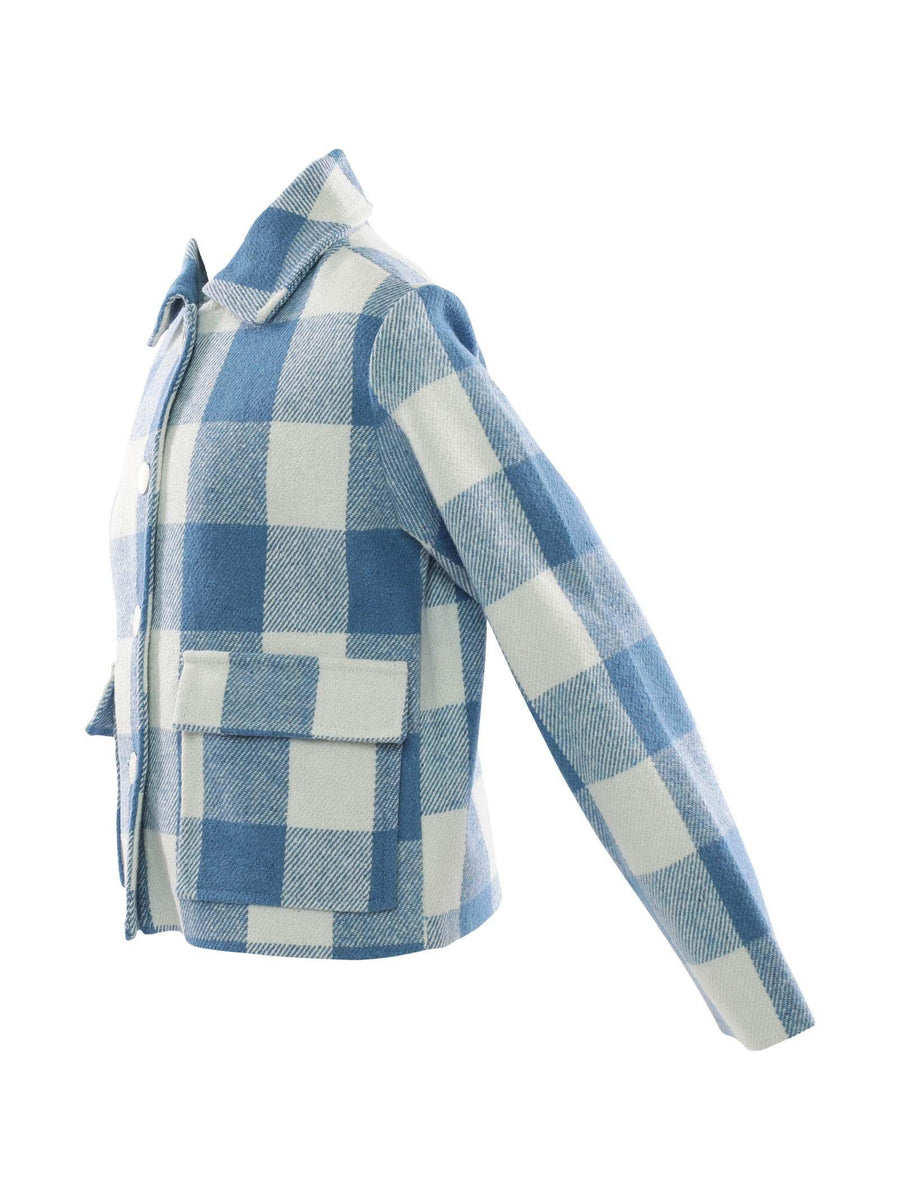 Cappottino oversize a quadri MG1710 POL Manila Grace 