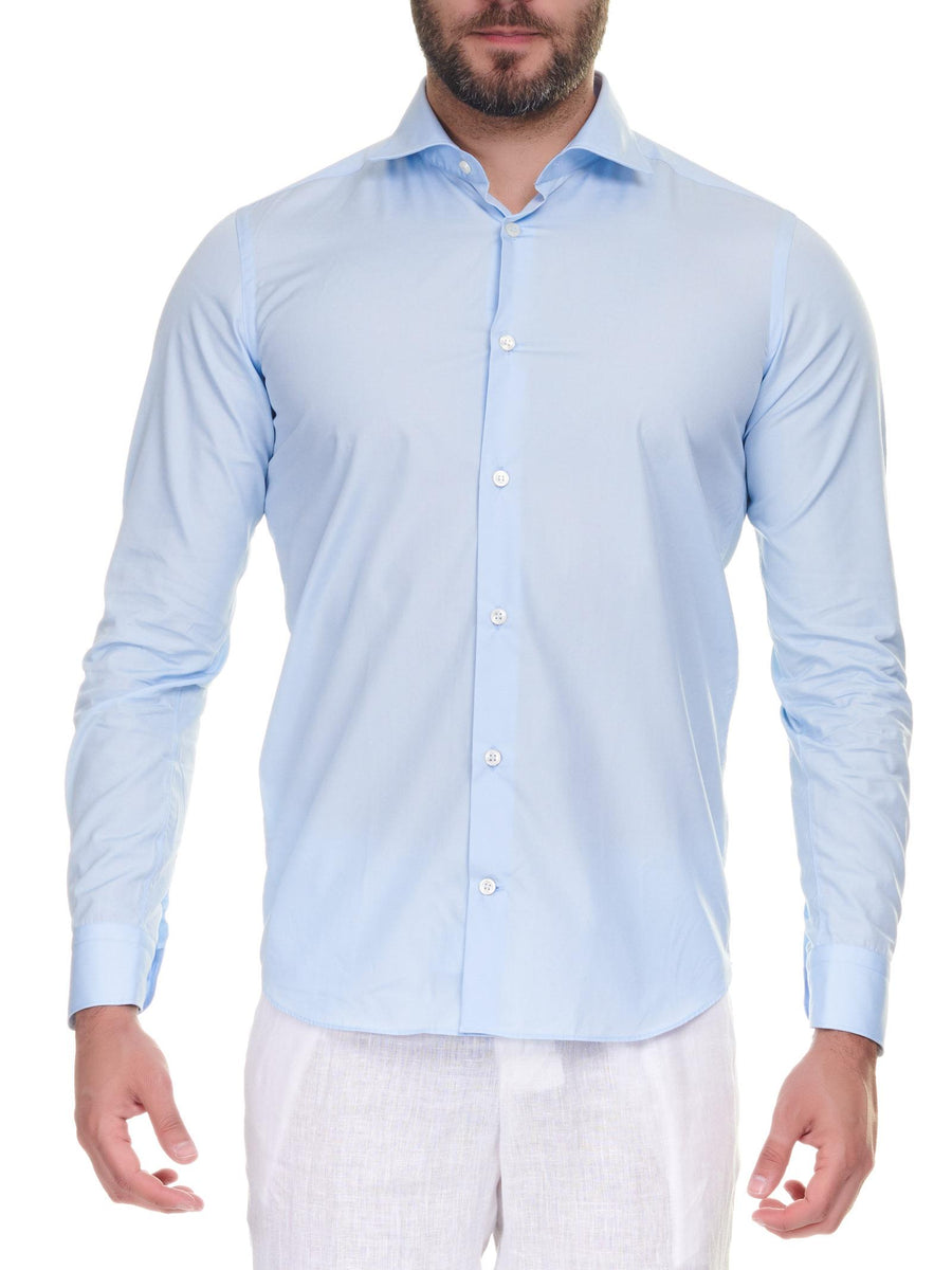 Camicia basic azzurra IS049DR061LUCA 00 Mastricamiciai 