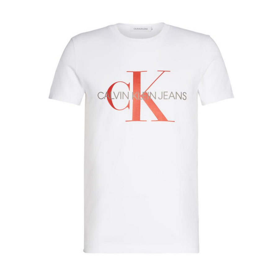 T-shirt bianca logo Calvin Klein