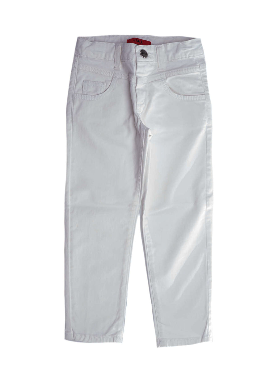 Pantalone bianco vita alta Jijil