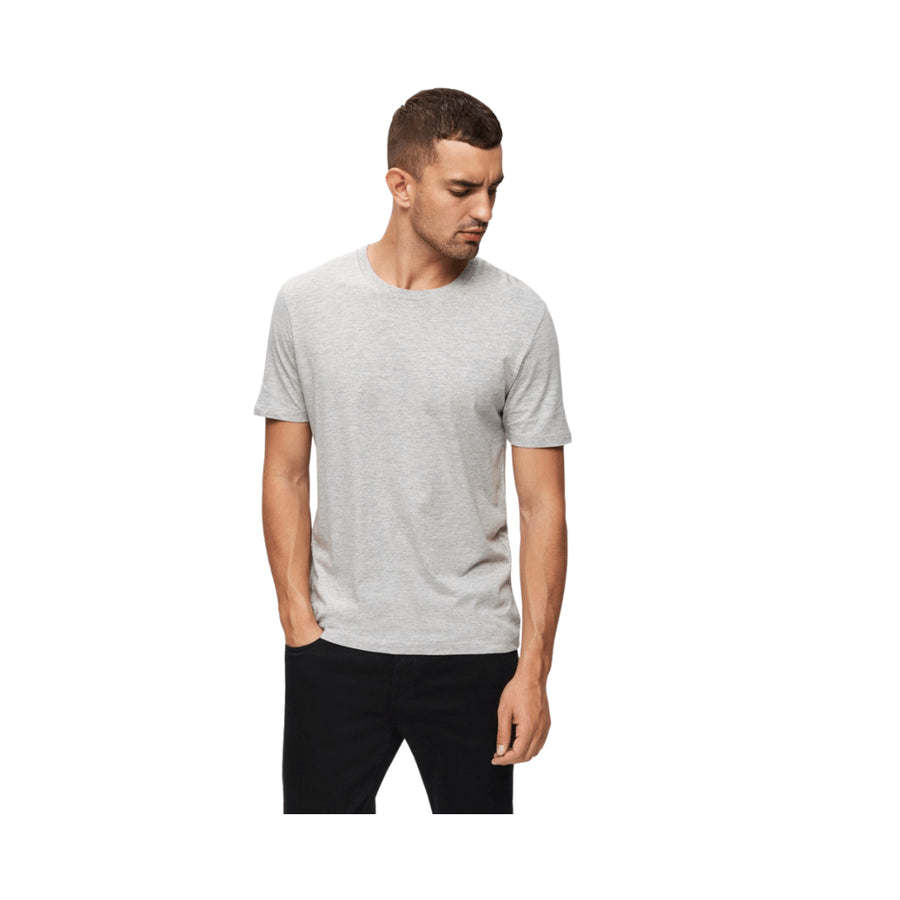 T-shirt basic grigio Selected