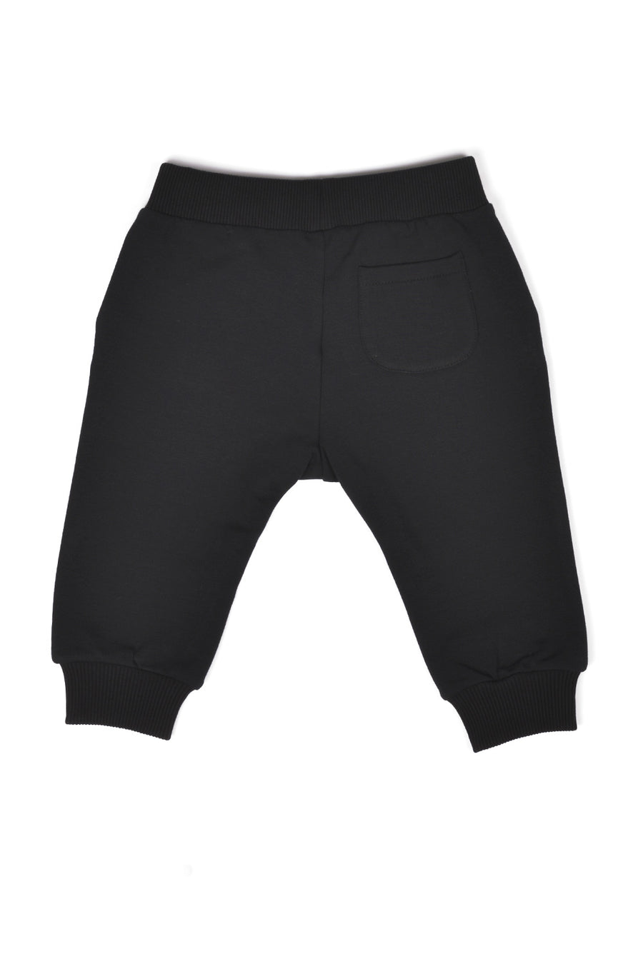 Pantalone tuta nero logo double question mark