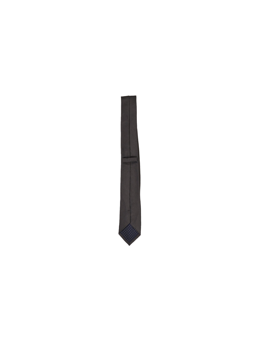 Cravatta silk grigia