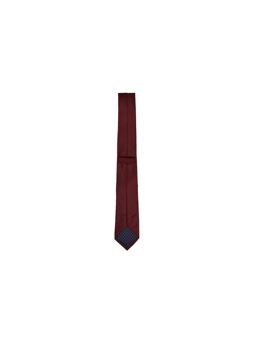 Cravatta silk bordeaux