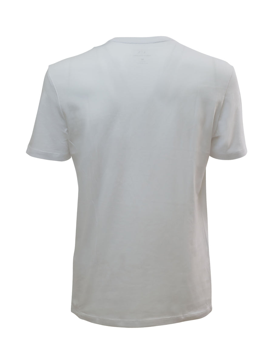 T-shirt bianca con stampa Milano-NewYork