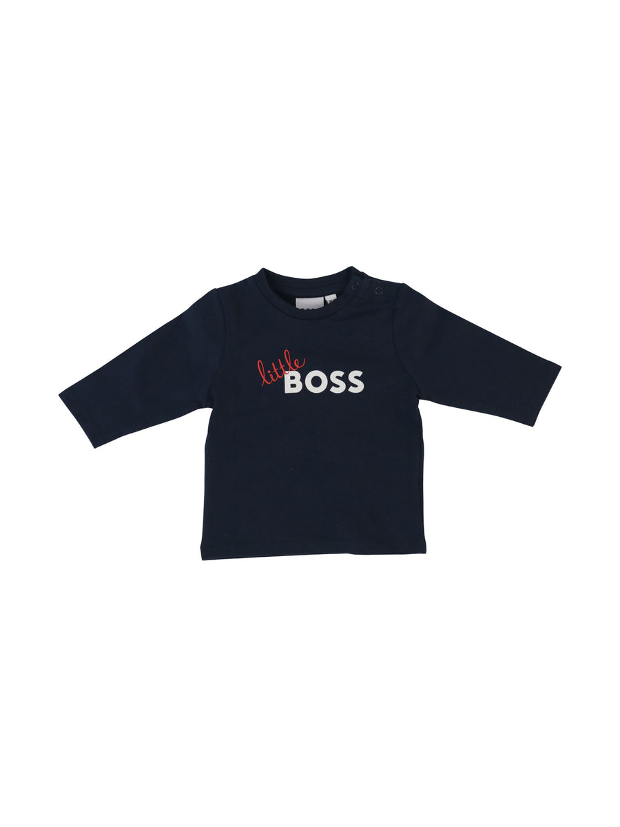 T-shirt blu marine little Boss