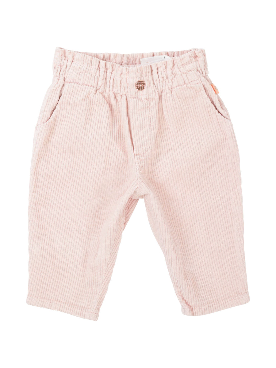 Pantalone a costine rosa cipria