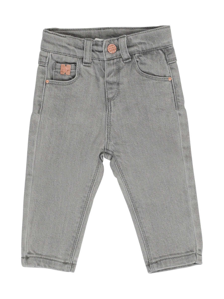 Jeans slim denim grigio chiaro
