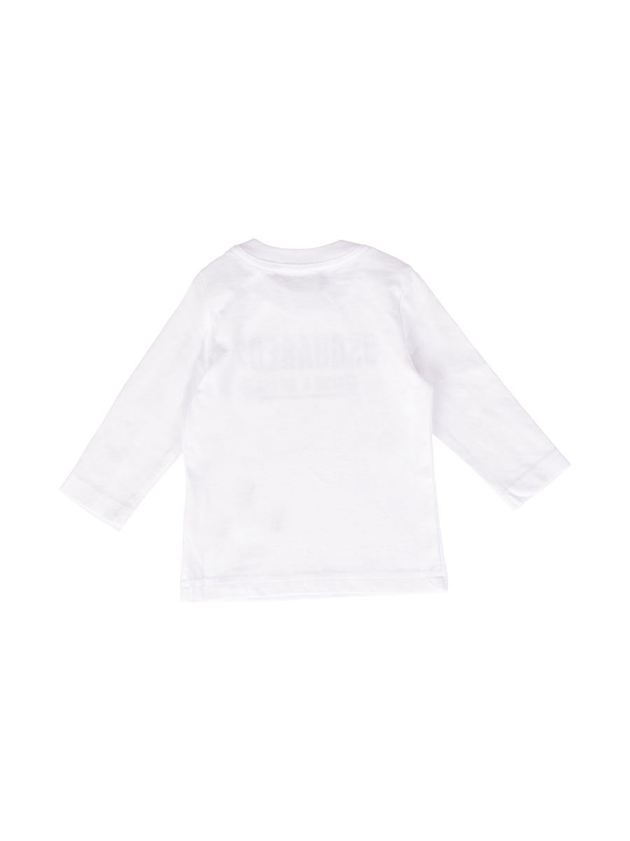 T-shirt bianca manica lunga Ceresio9