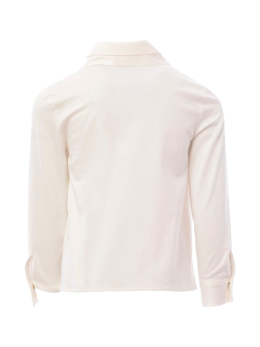 Camicia bianca con doppio colletto