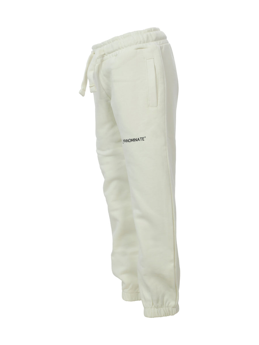 Pantalone tuta con elastici bianco