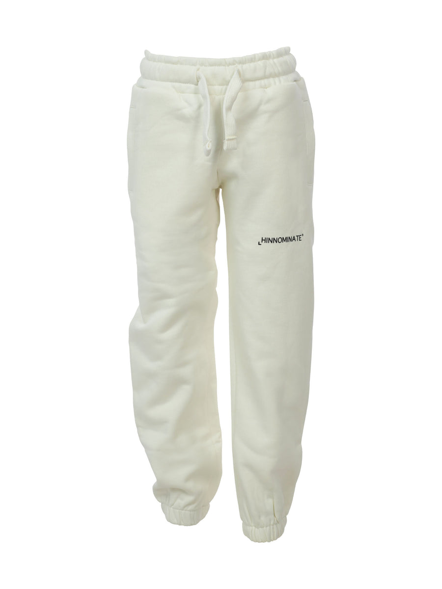 Pantalone tuta con elastici bianco