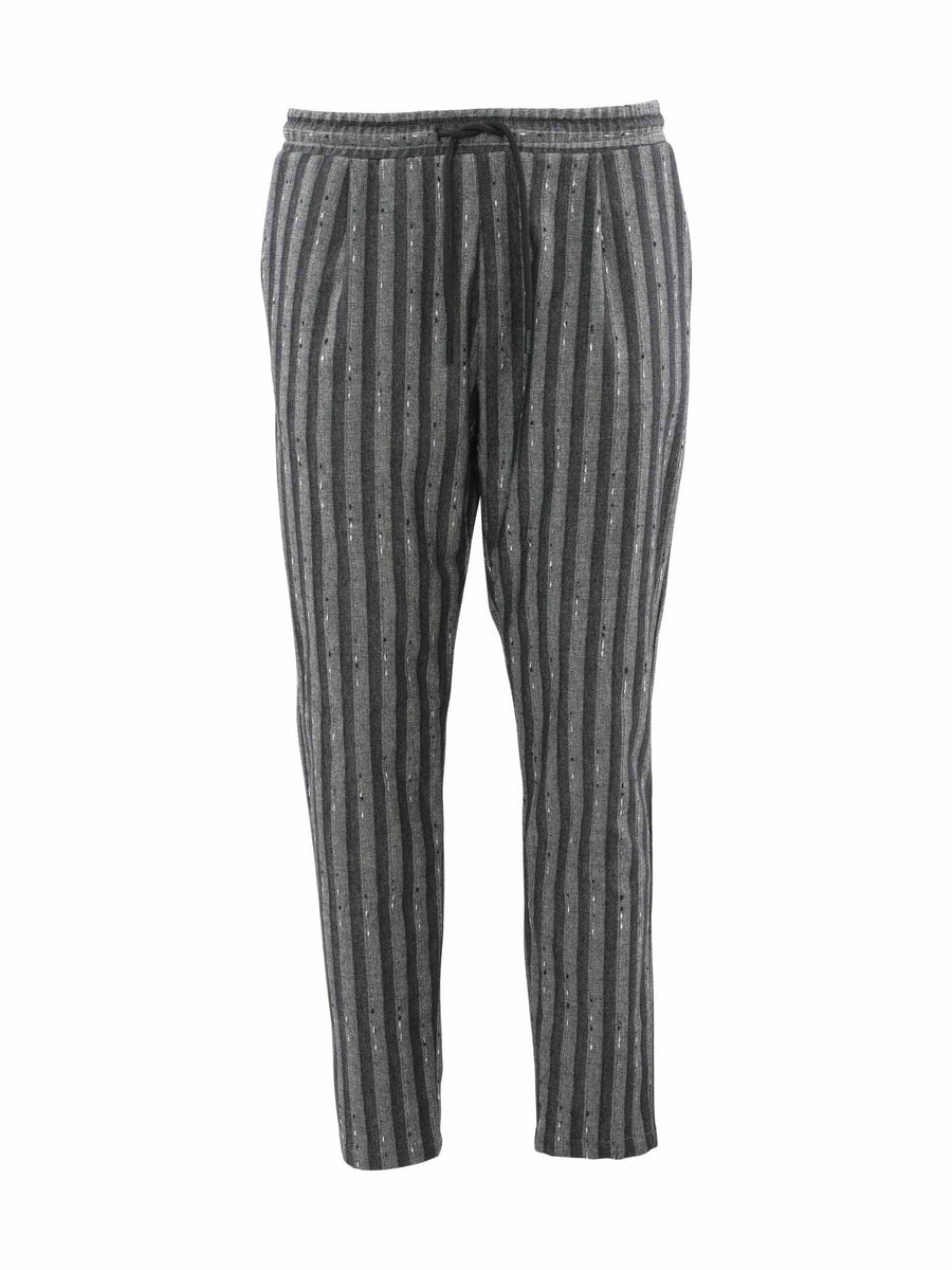 Pantalone gessato grigio