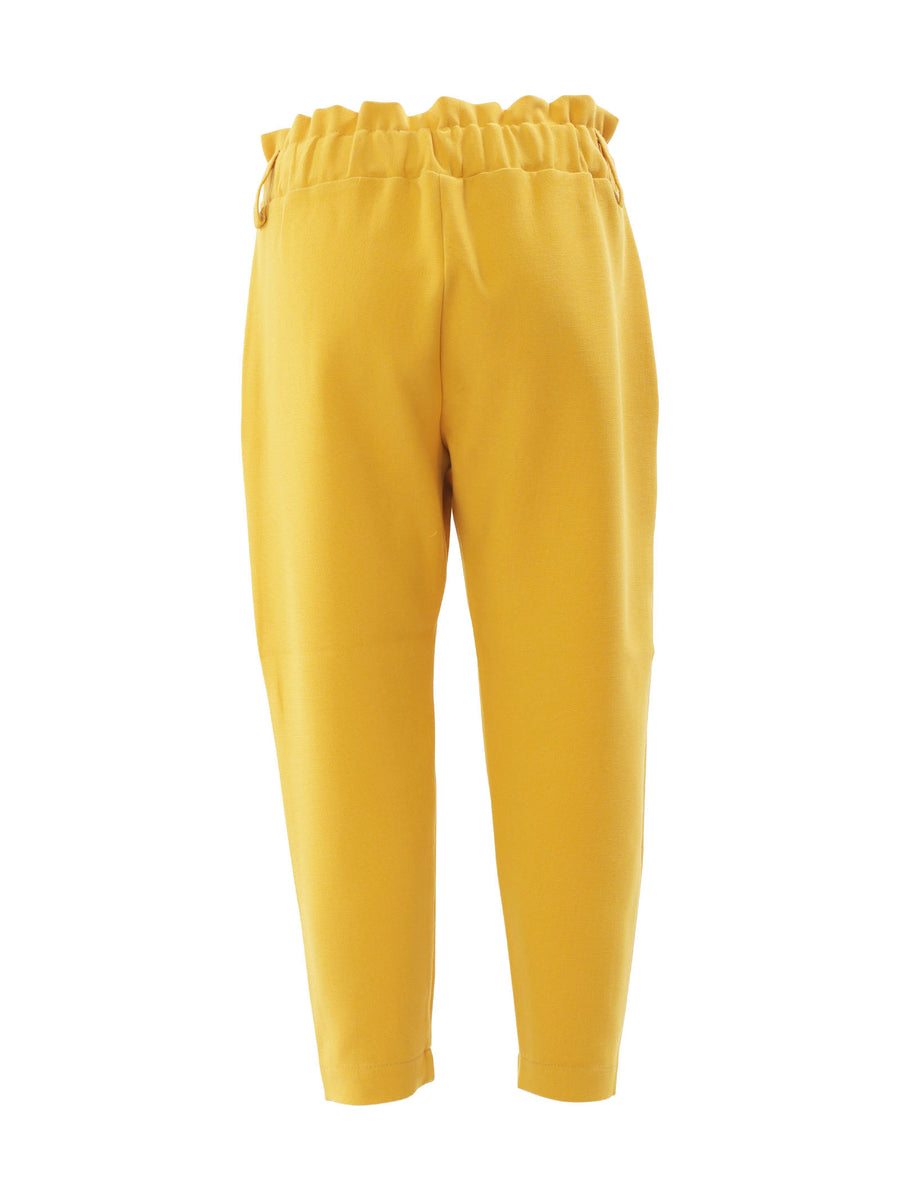 Pantalone elegante giallo senape