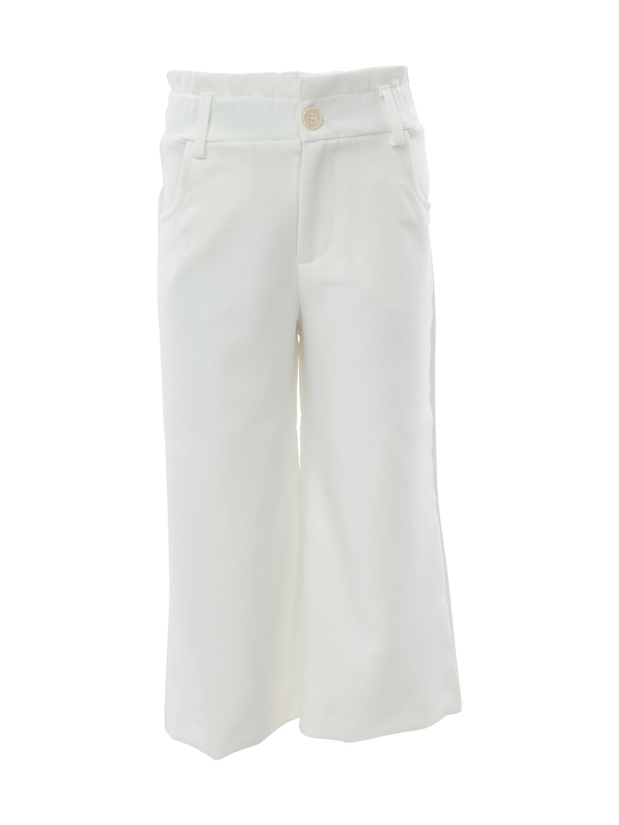 Pantalone culotte bianco