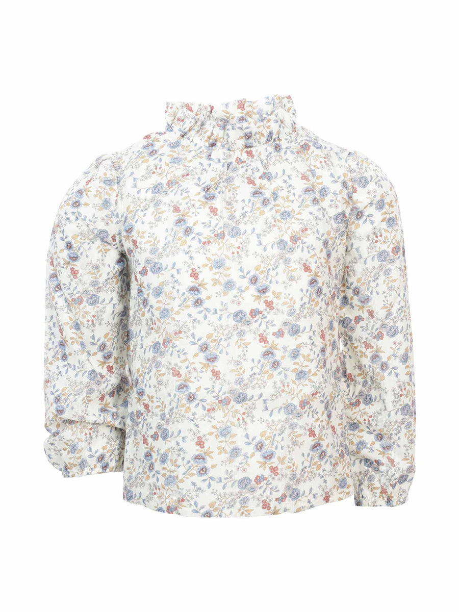 Camicia floreale in cotone