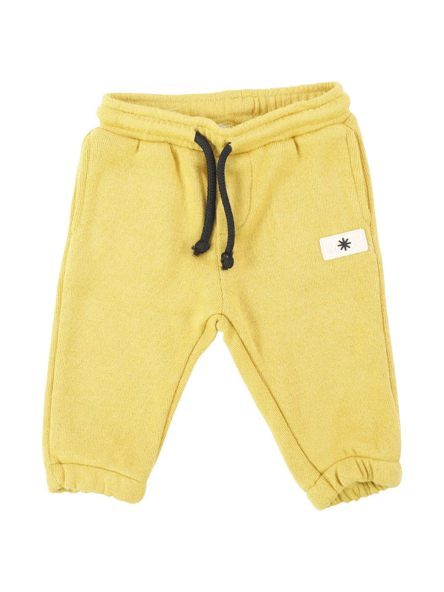 Pantalone giallo con vita elasticizzata