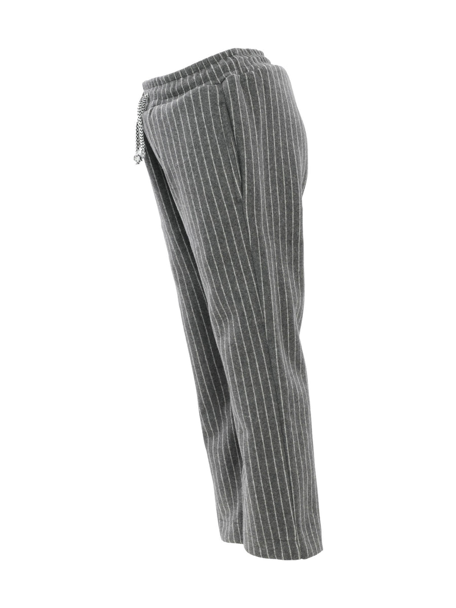 Pantalone grigio gessato