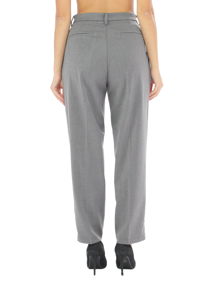 Pantalone grigio regular fit