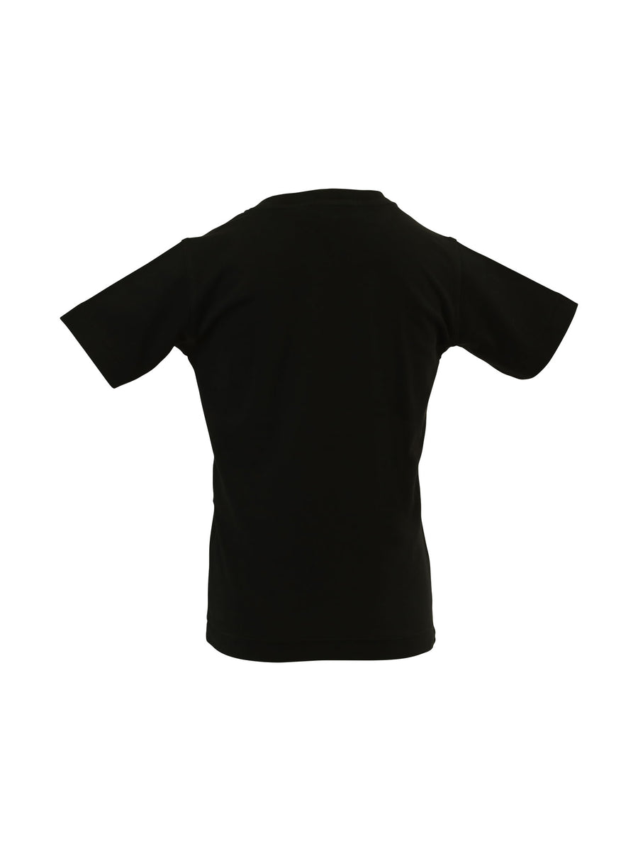T-shirt nera con patch