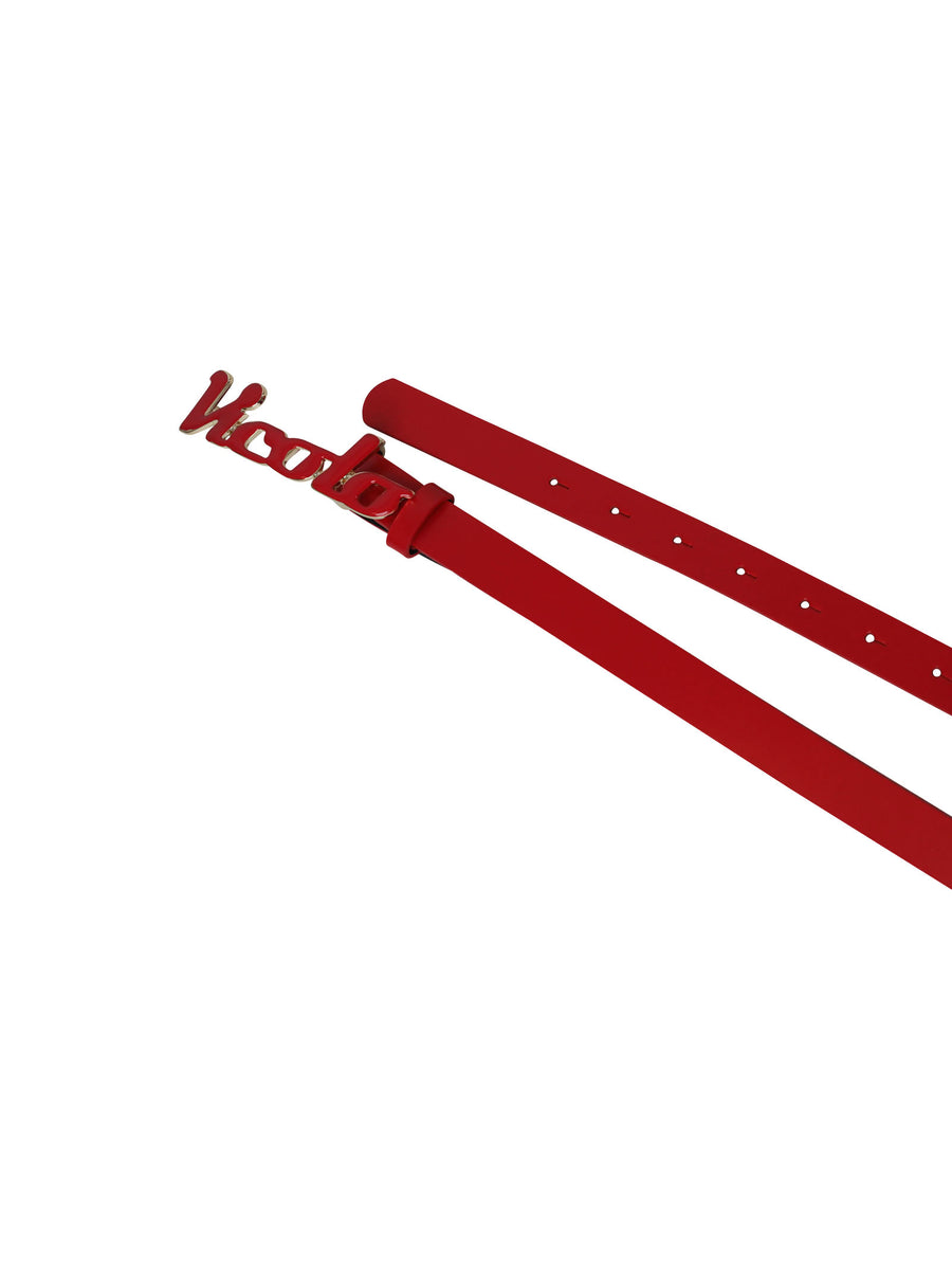 Cintura rossa con scritta Vicolo