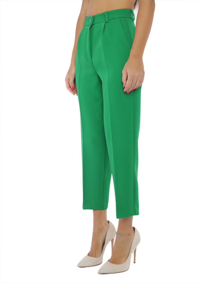 Pantalone cropped verde