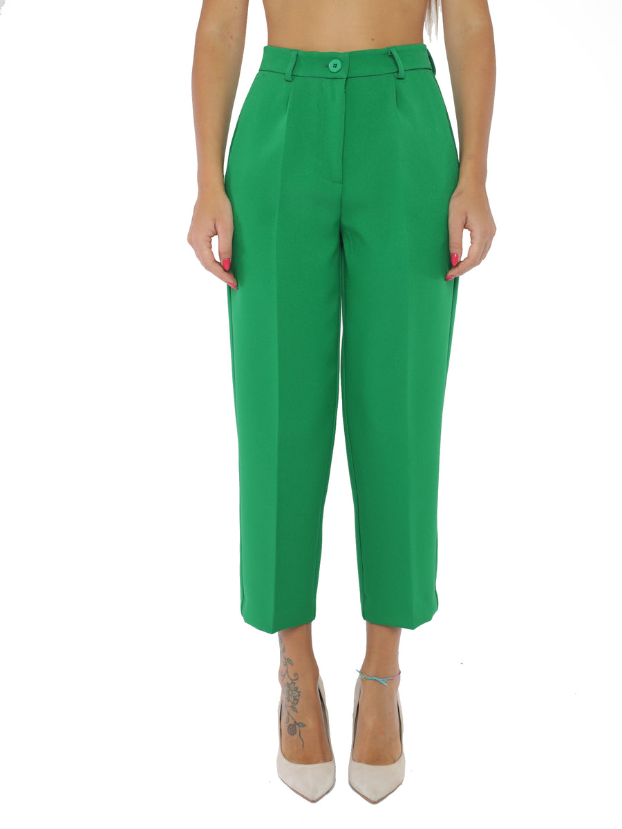 Pantalone cropped verde
