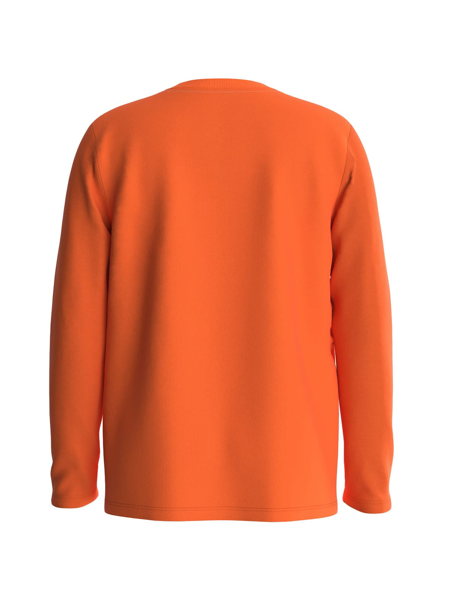 T-Shirt arancione con logo triangolo