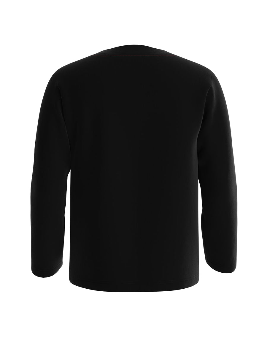 T-Shirt nera con logo triangolo