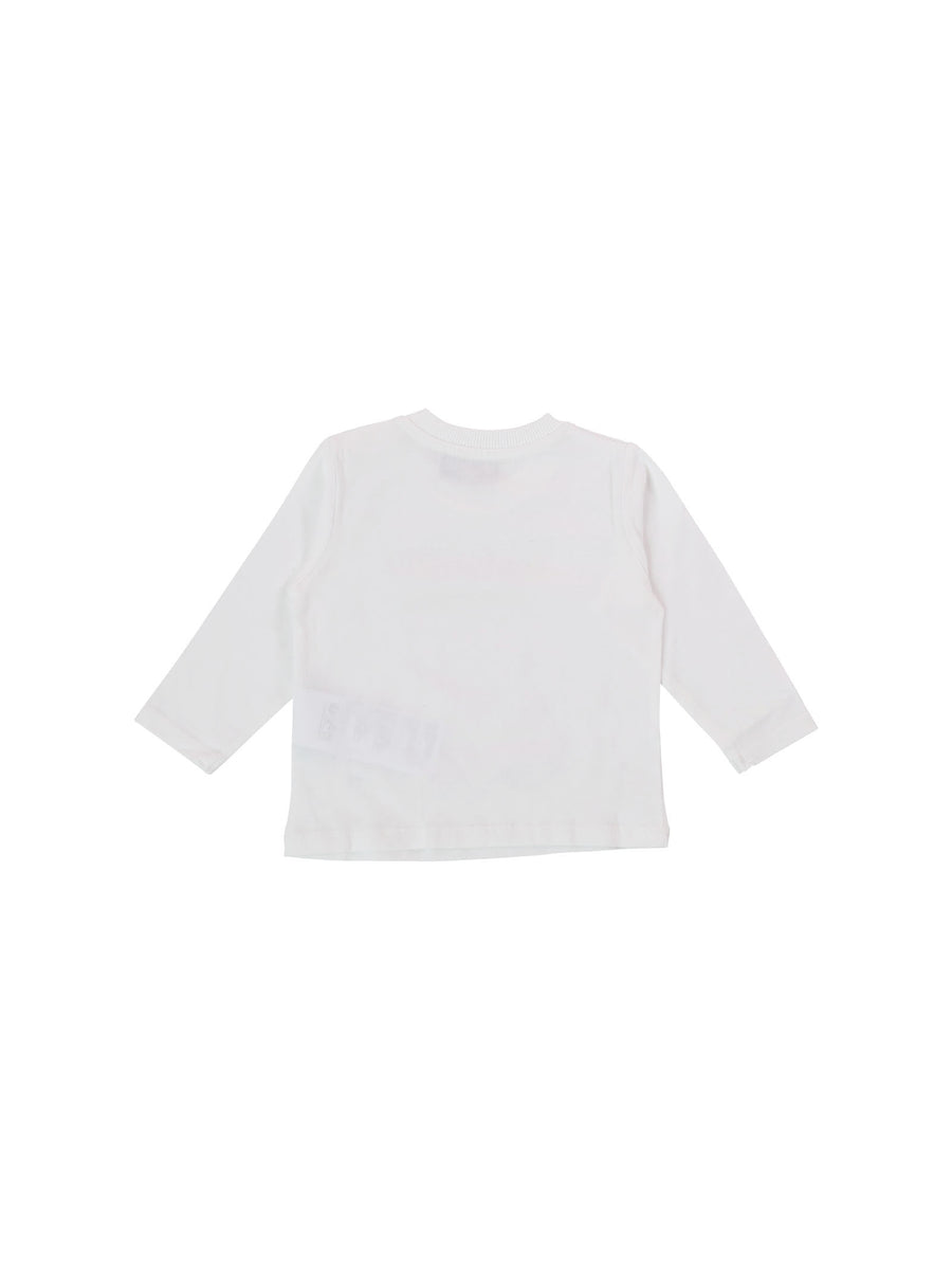 T-shirt bianca con stampa Teddy colorato
