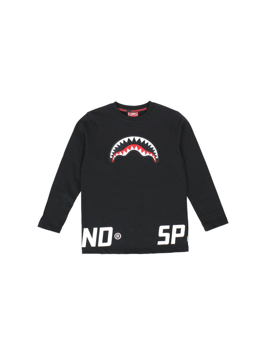 T-shirt manica lunga patch Shark
