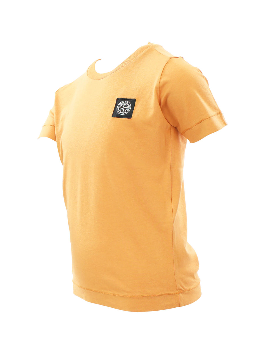 T-shirt arancione con logo