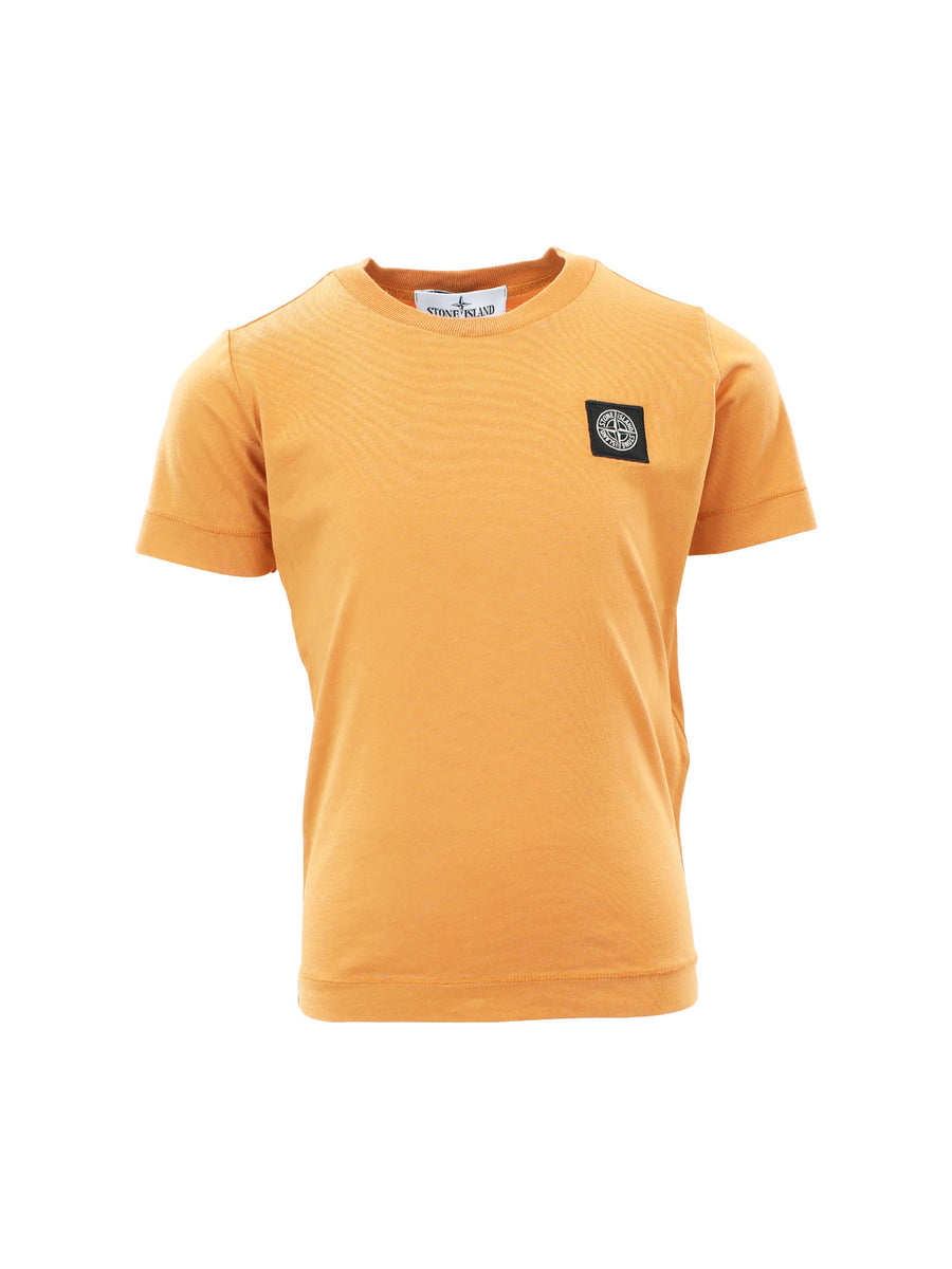 T-shirt arancione con logo