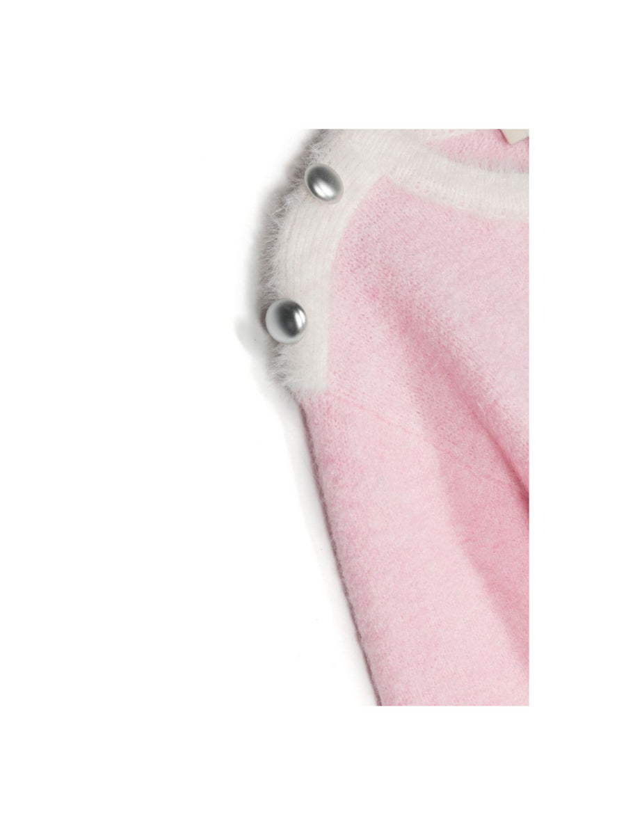 Maglione rosa con logo