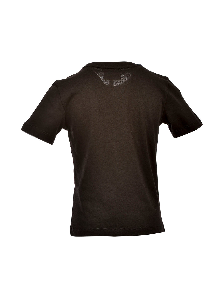 T-shirt nera con stampa EA7