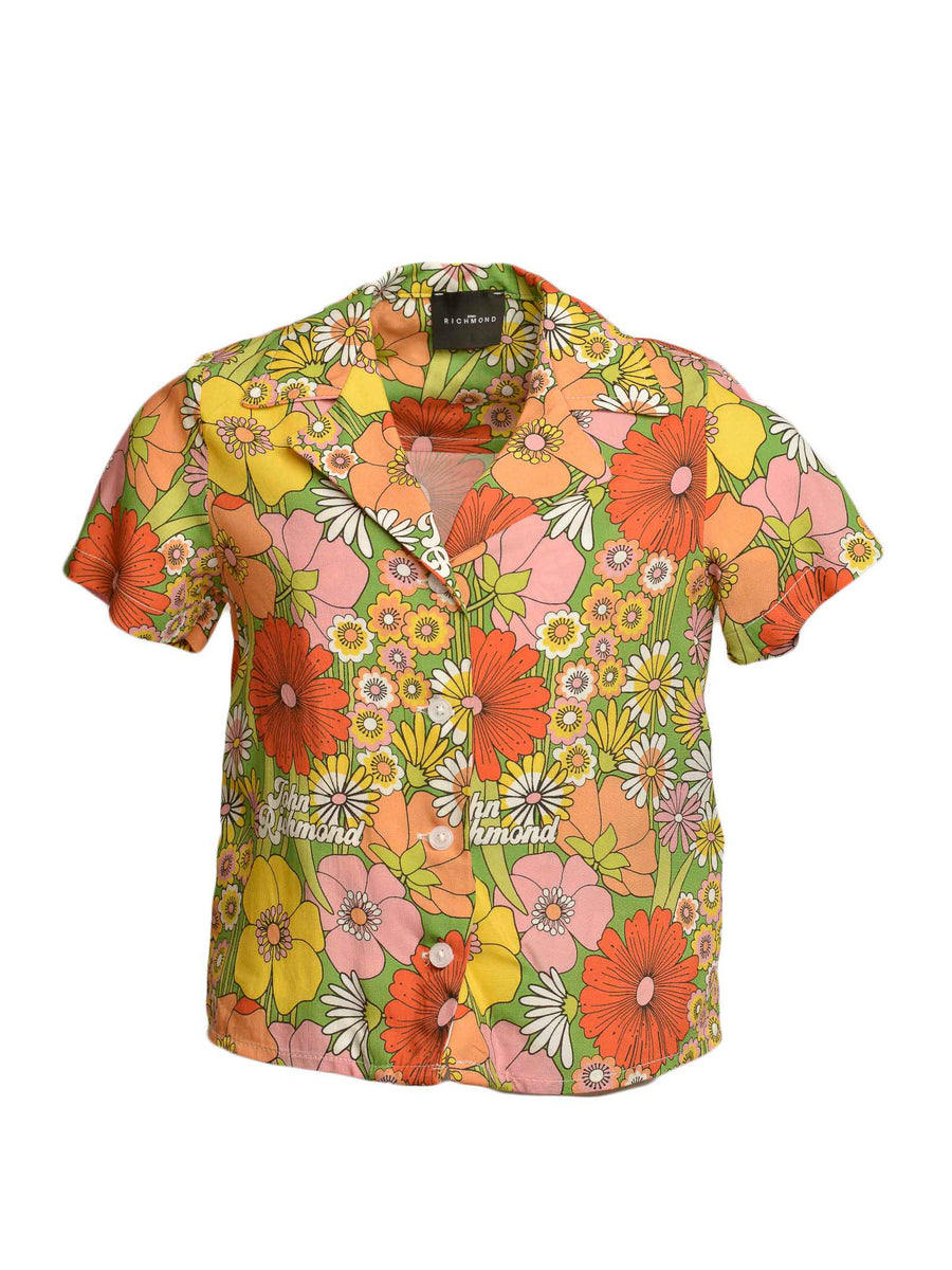 Camicia floreale colorata