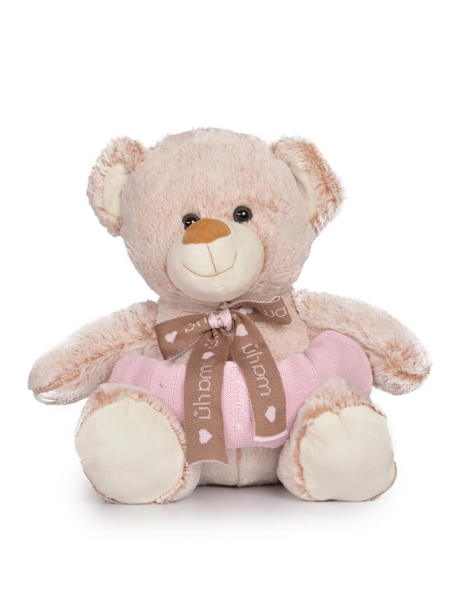 Teddy coperta rosa