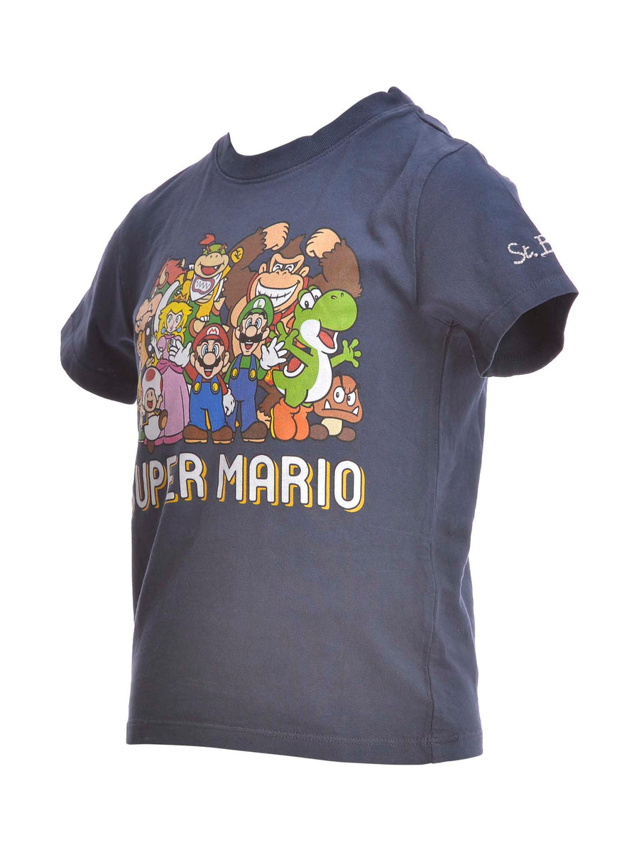 T-shirt blu Super Mario